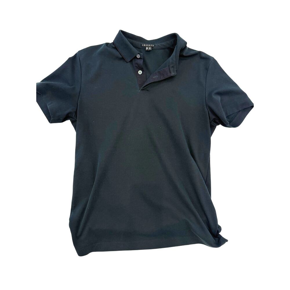 Theory Dark Green Polo - Size Medium
